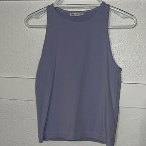 zara purple tank